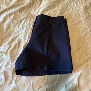 Diane Von Furstenberg Navy Tailored Shorts